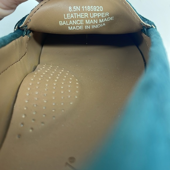 Array Womens Harper Emerald Leather Moc Toe Penny Loafers Shoes Size 8.5 Narrow - Picture 7 of 8